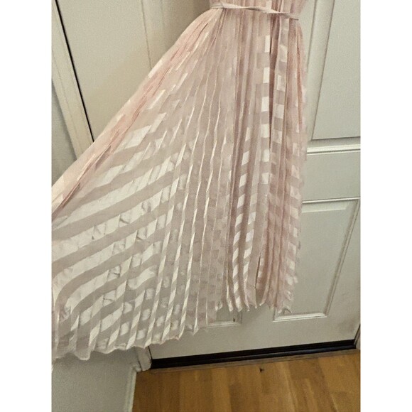 TED BAKER Women’s Sasski Pleated Maxi Dress Size 2 pink formal event gala - Picture 4 of 16
